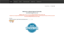 Desktop Screenshot of blank-apparel.com.au