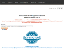 Tablet Screenshot of blank-apparel.com.au
